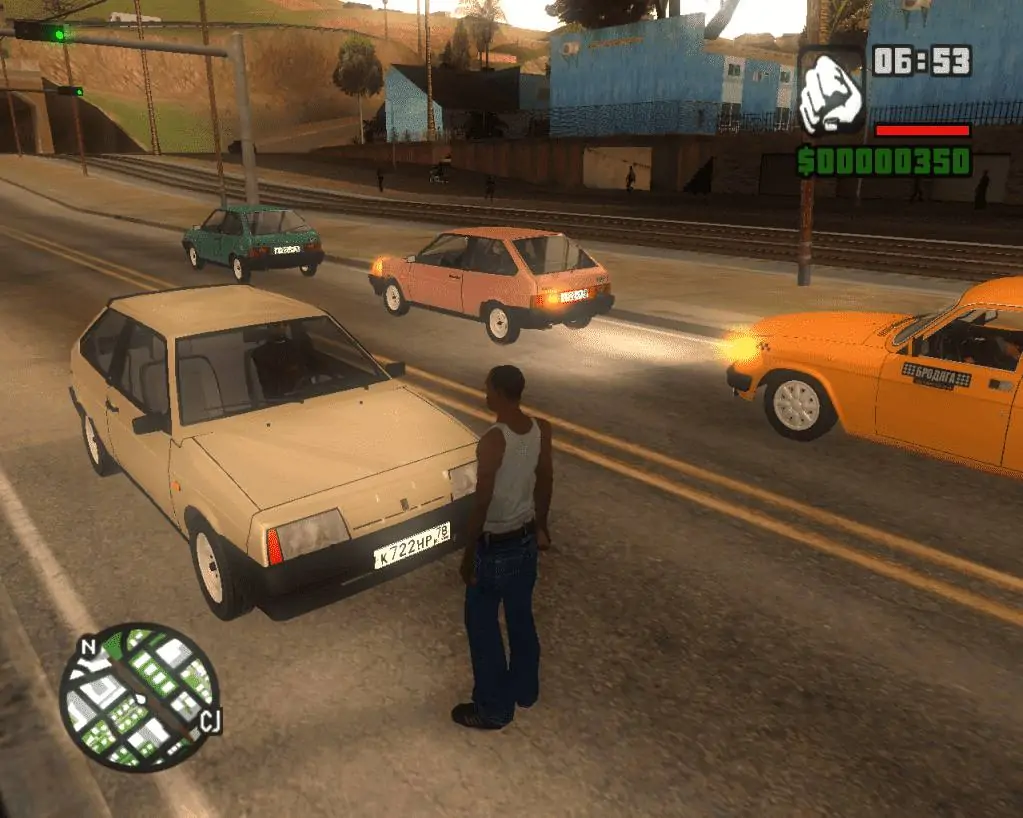 Скриншот Grand Theft Auto: San Andreas — Русские машины