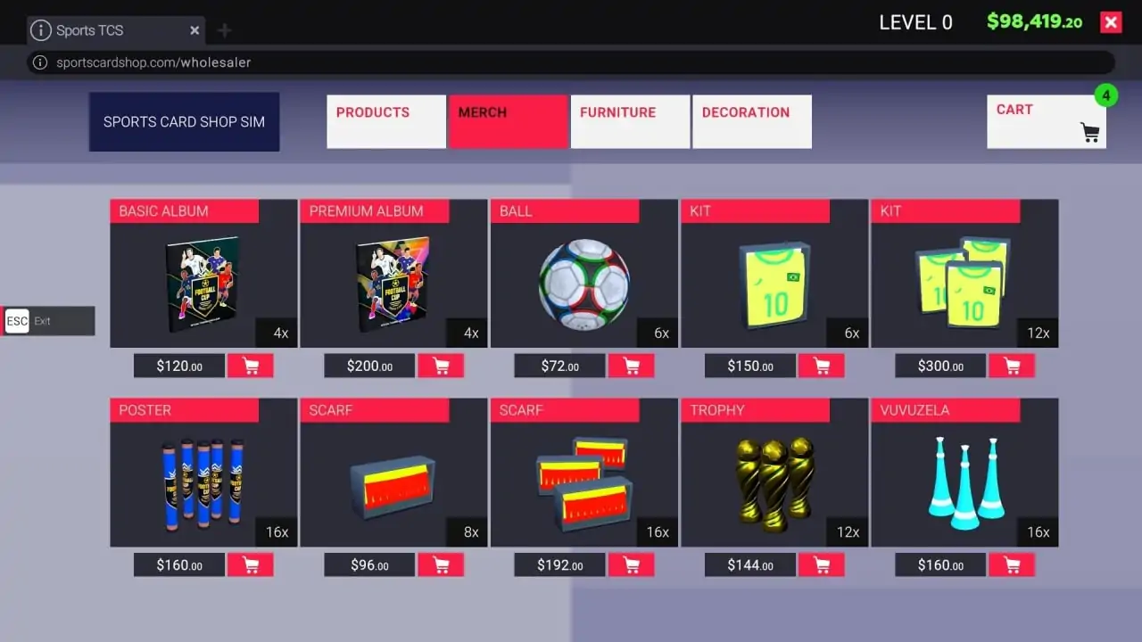 Скриншот Sports Card Shop Simulator