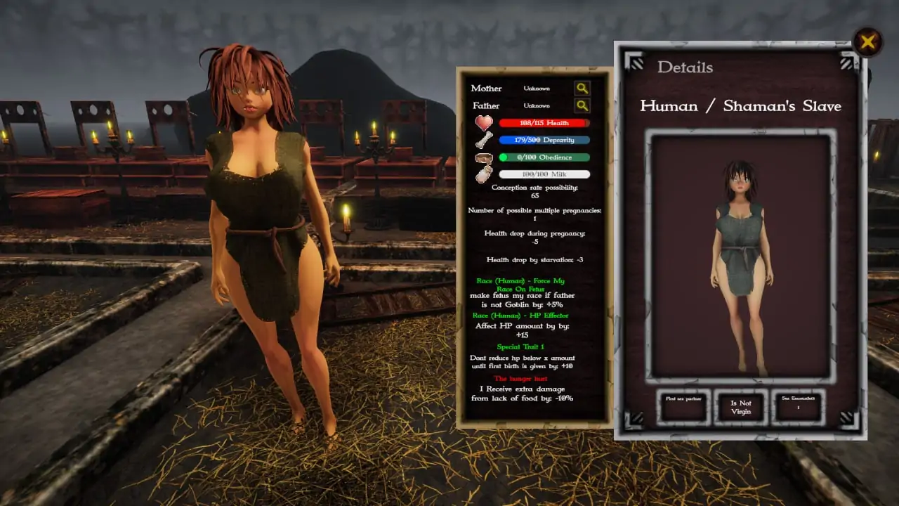 Скриншот Goblin Lord wants me to become a Virgin Wizard by Managing The Brothel!?