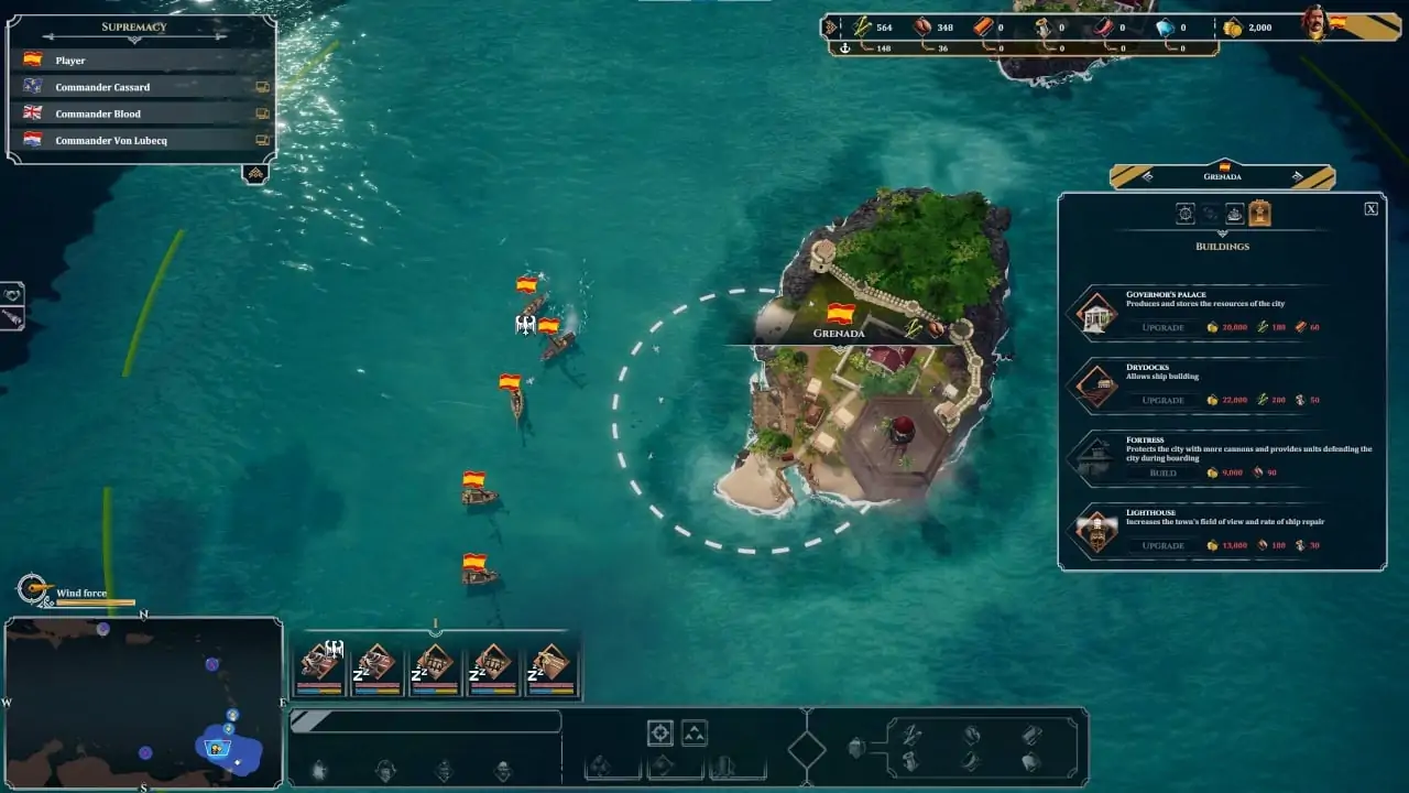 Скриншот Corsairs — Battle of the Caribbean