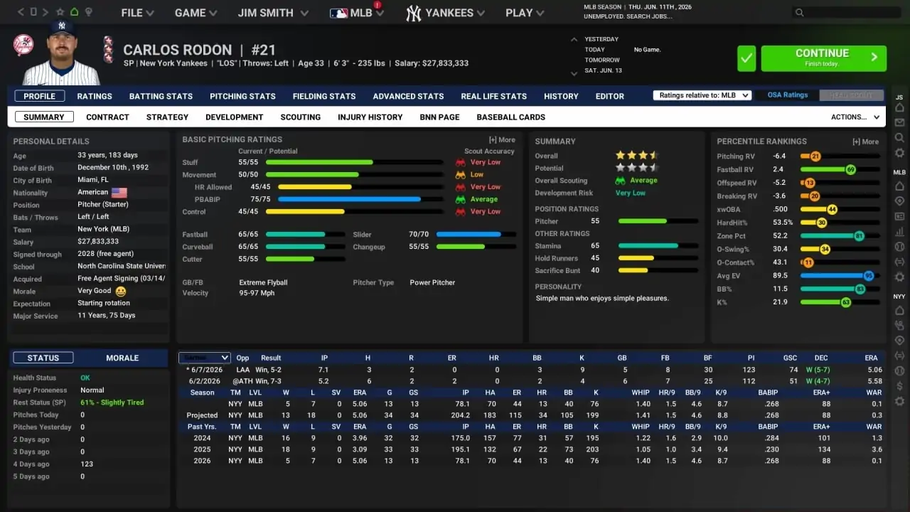 Скриншот Out of the Park Baseball 27