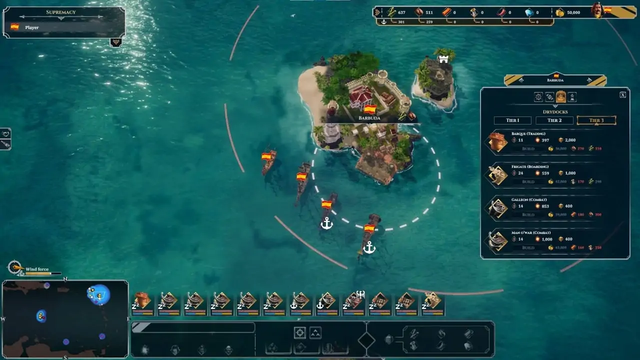 Скриншот Corsairs — Battle of the Caribbean