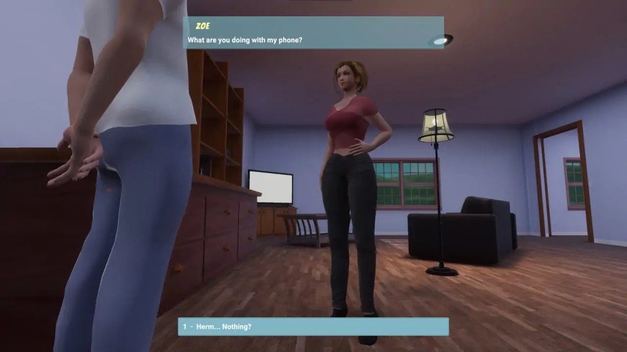 Скриншот Femdom Wife Game — Zoe