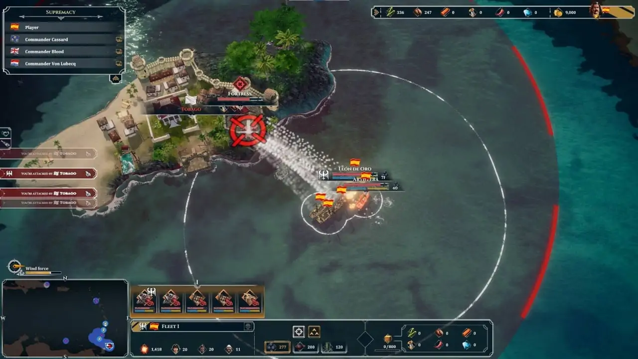 Скриншот Corsairs — Battle of the Caribbean