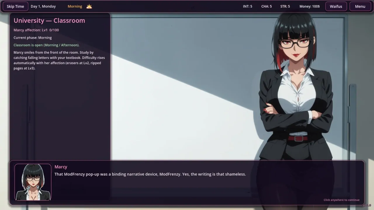 Скриншот IsekAI Dating Sim: A ModFrenzy Universe Story
