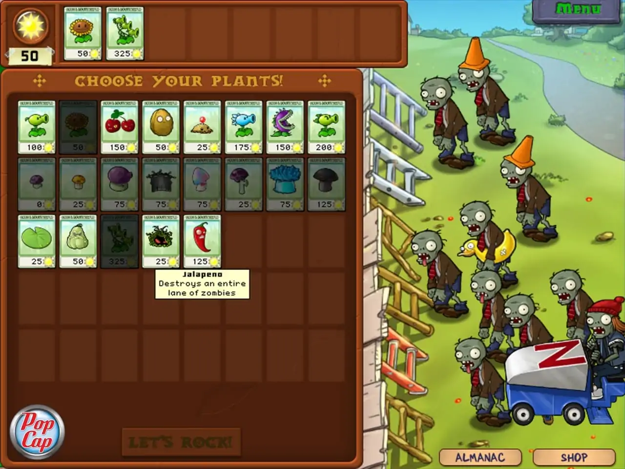 Скриншот Plants vs. Zombies