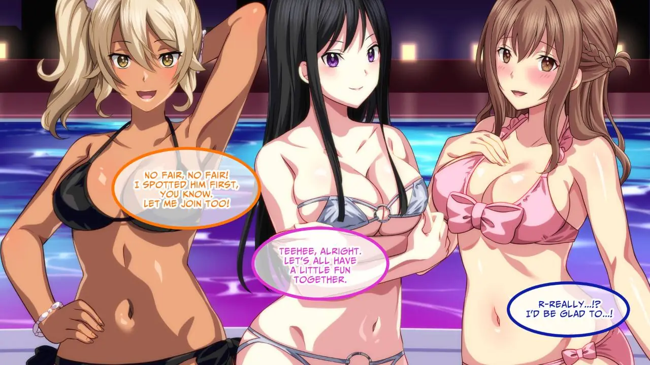 Скриншот Horny Ladies at the Members-Only Pool After Dark