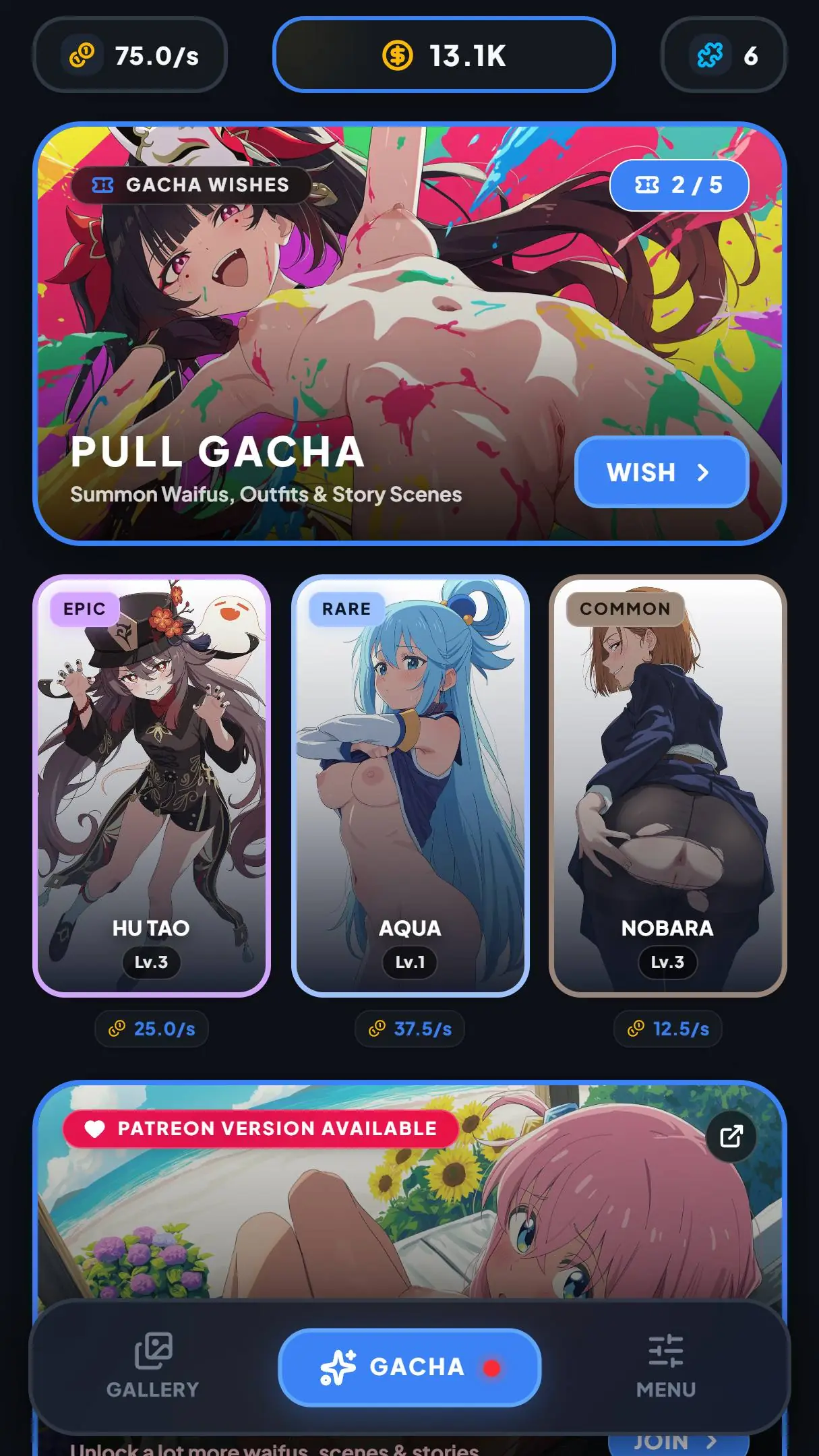 Скриншот Gacha Waifu