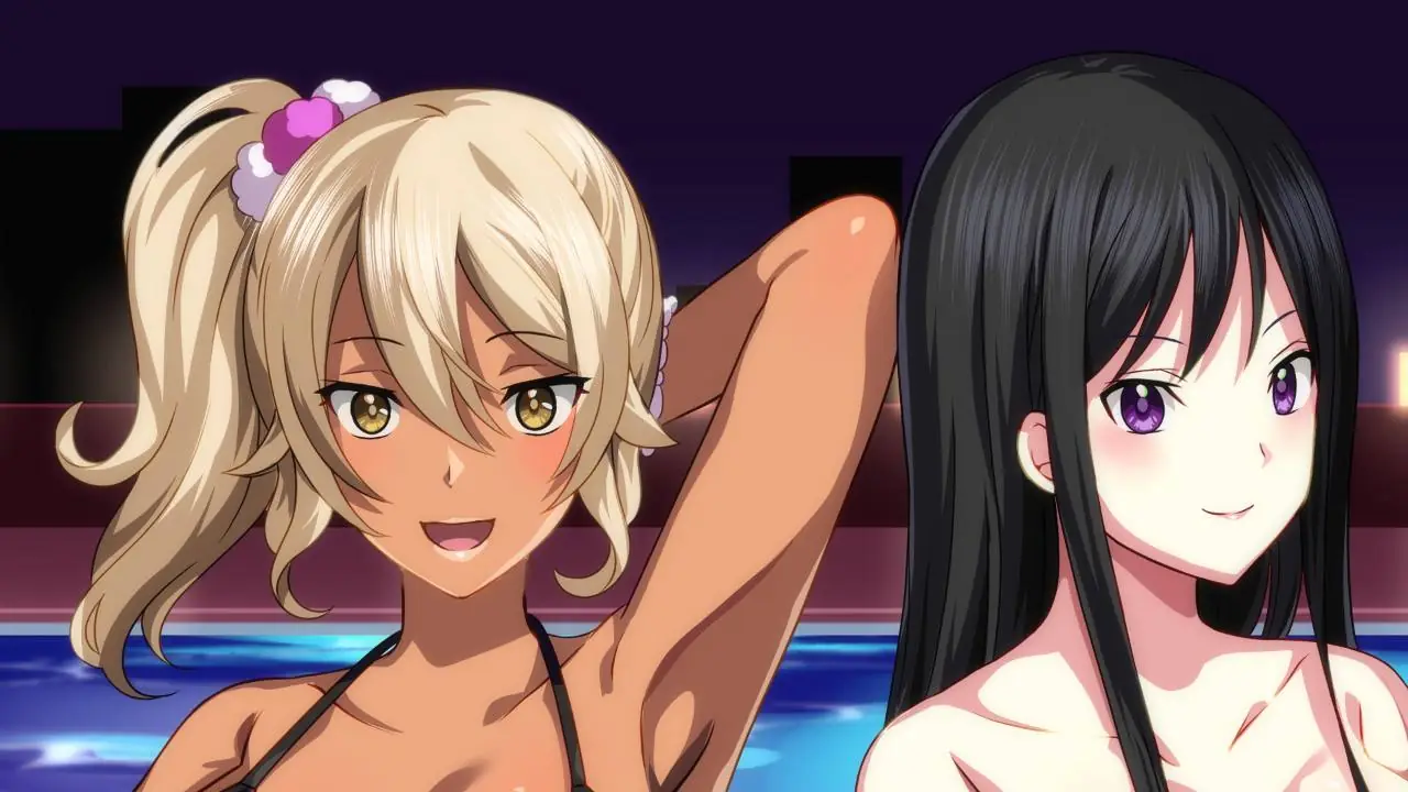 Скриншот Horny Ladies at the Members-Only Pool After Dark