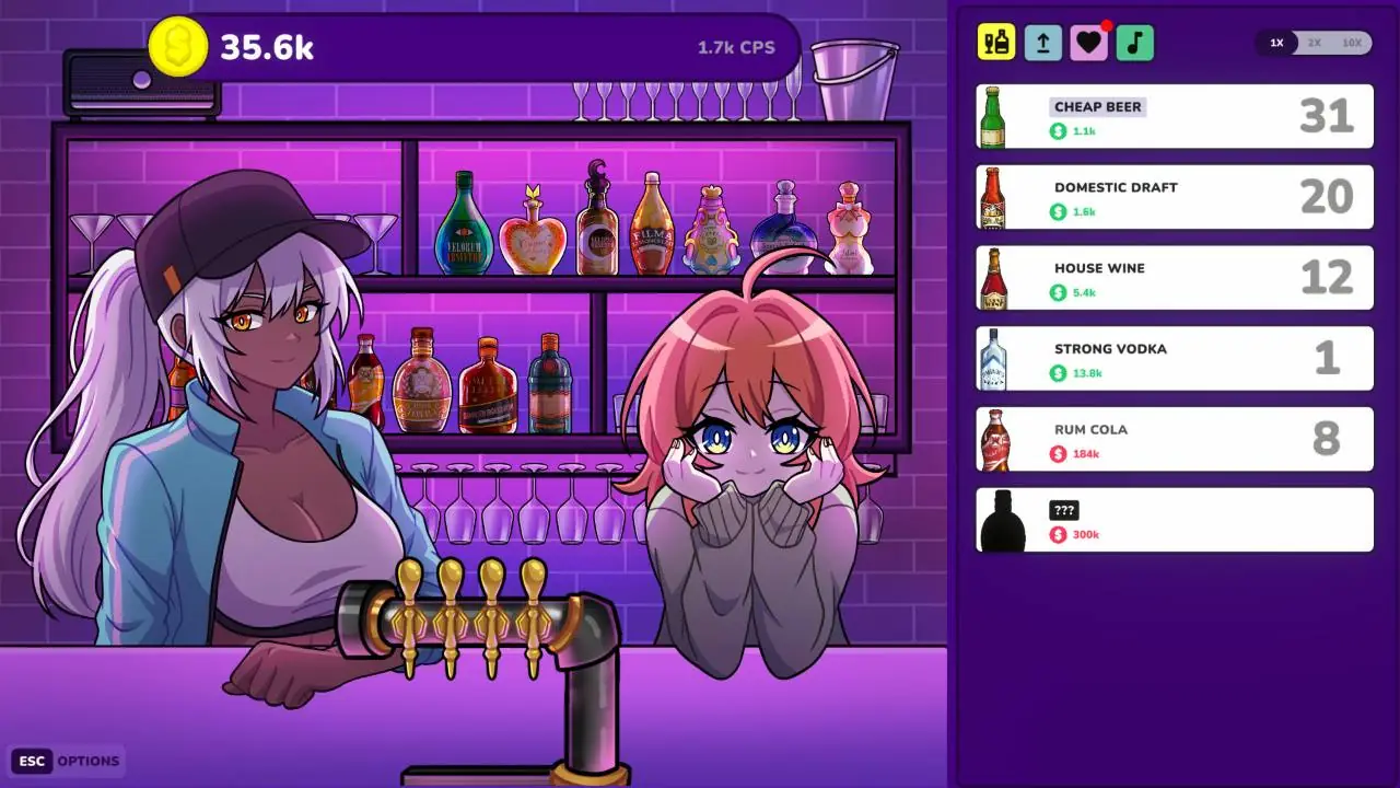 Скриншот I Opened an Idle Bar So I Can GOON to HOT GIRLS