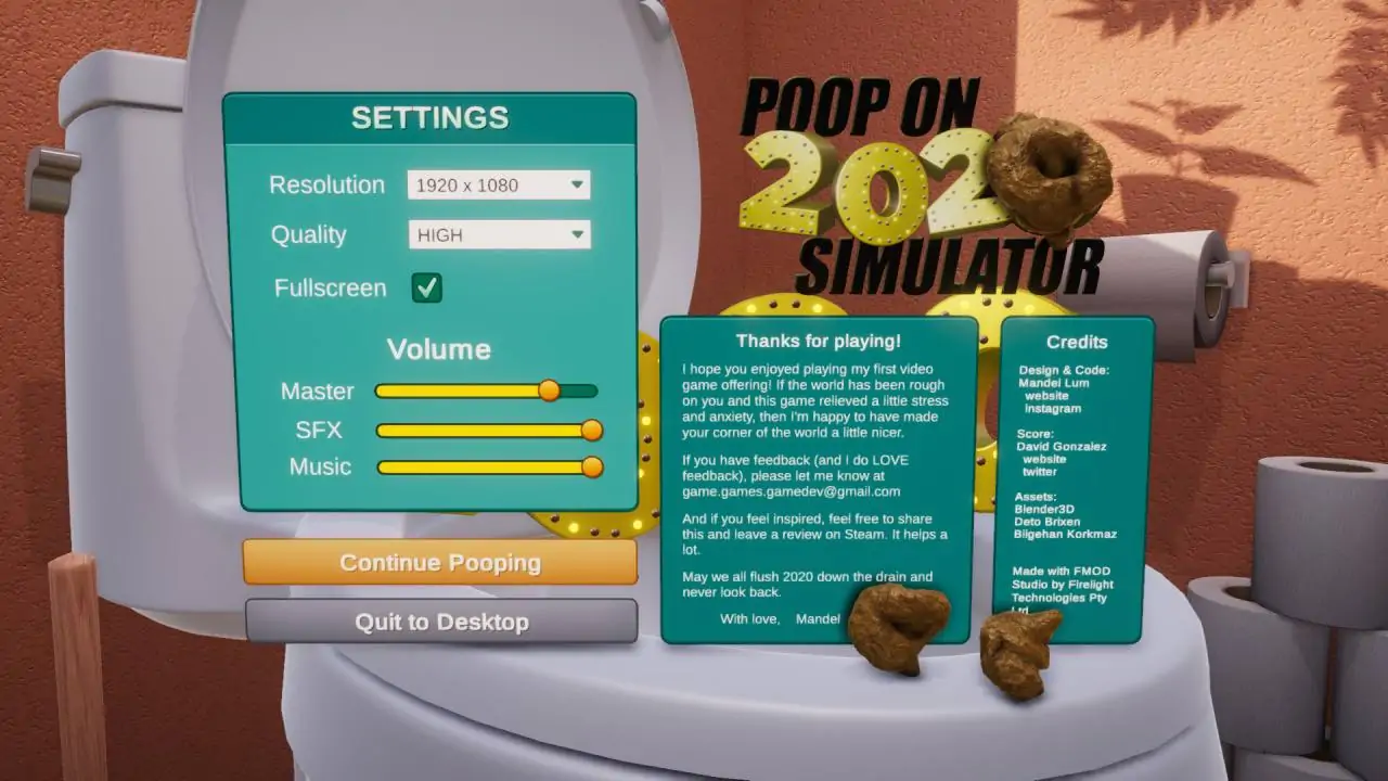 Скриншот Poop On 2020 Simulator